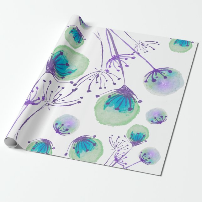 Regalo Papel de envolvimiento de Dandelion (Desenrollado)