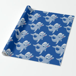 Regalo Papel de envolvimiento de delfín lindo
