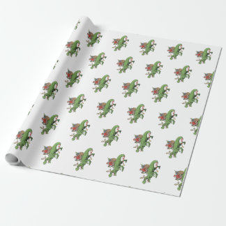 Regalo Papel de envolvimiento de dinosaurios Navidades ún