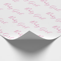 Papel de envolvimiento de ducha rosa guiñada por u