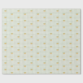 Regalo Papel de envolvimiento de durazno verde y melocotó