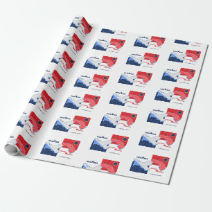 Regalo Papel de envolvimiento de eclipse anual de Panamá