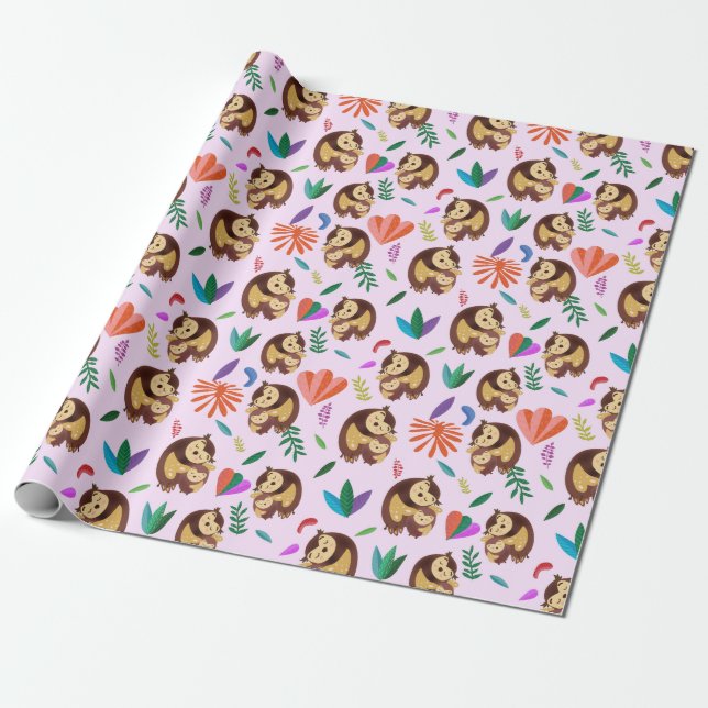 Regalo Papel de envolvimiento de El día de San Valentín d (Desenrollado)