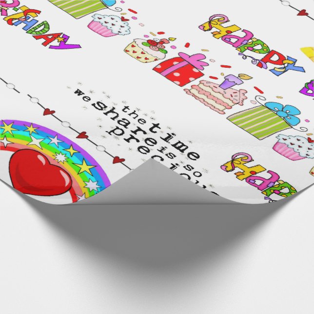 Regalo Papel de envolvimiento de el día de San Valentín F (Esquina)