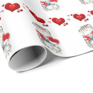 Regalo Papel de envolvimiento de el día de San Valentín K