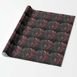 Regalo Papel de envolvimiento de elegancia gótica - Negro