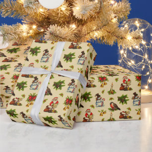 Regalo Papel de envolvimiento de elementos de navidad de 