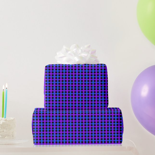 Regalo Papel de envolvimiento de entramado moderno morado (Regalos de fiesta)