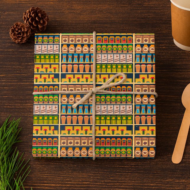 Regalo Papel de envolvimiento de estanterías de supermerc (Subido por el creador)