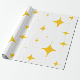 Regalo Papel de envolvimiento de estrella dorada purpurin