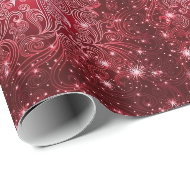 Regalo Papel de envolvimiento de estrellas y nalgas rojas (Esquina del rollo)