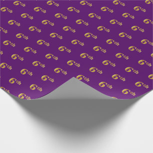 Regalo Papel de envolvimiento de eventos Purple, Faux Gol