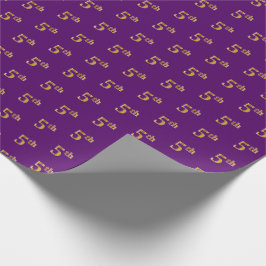 Regalo Papel de envolvimiento de eventos Purple, Faux Gol