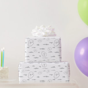 Regalo Papel de envolvimiento de Fantasma y Nubes sin Mar