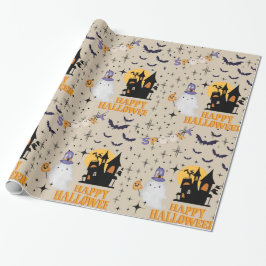 Regalo Papel de envolvimiento de fantasmas de Halloween