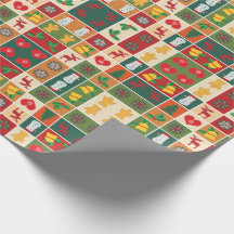 Papel de envolvimiento de ferias navideñas