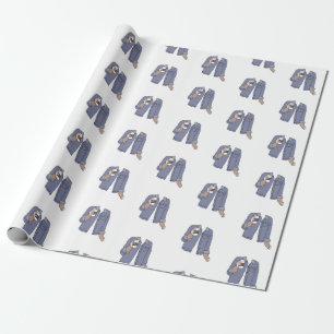 Regalo Papel de envolvimiento de Fiesta de moda de café l