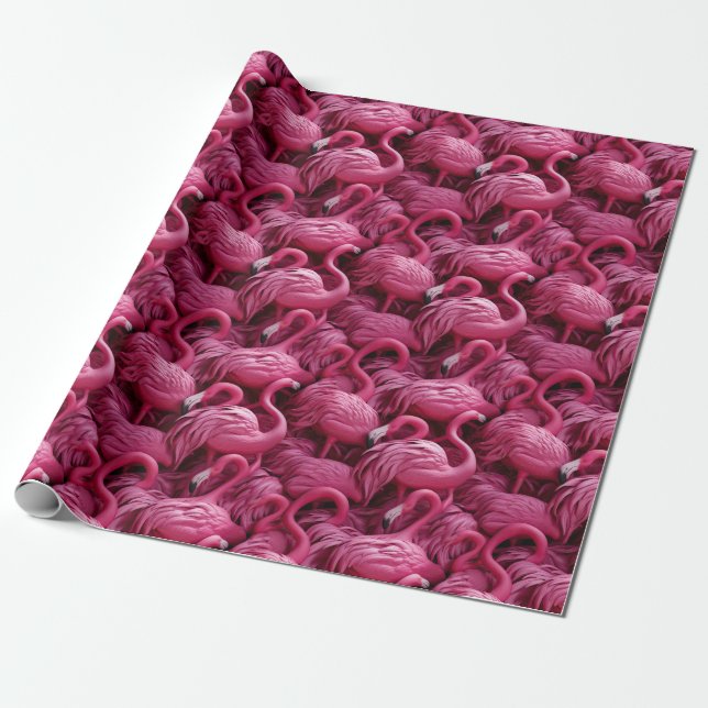 Regalo Papel de envolvimiento de flamencos (Desenrollado)