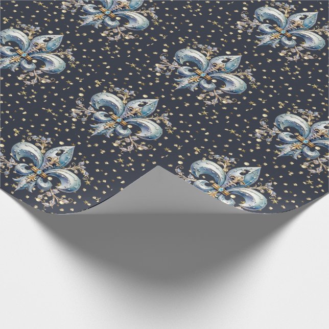 Regalo Papel de envolvimiento de Fleur de Lys (Esquina)