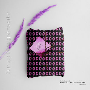 Regalo Papel de envolvimiento de flor rosa oscuro 1 mínim
