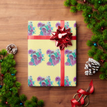 papel de envolvimiento de flores