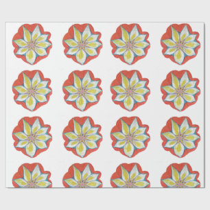 Regalo Papel de envolvimiento de flores de Mandala