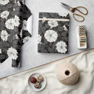 Regalo Papel de envolvimiento de flores lunares