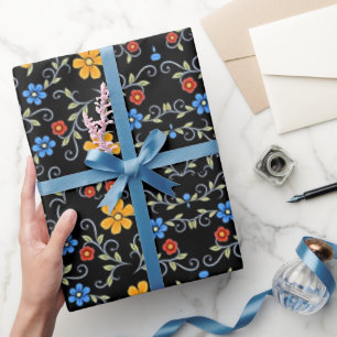 Regalo Papel de envolvimiento de flores tricolor armenias