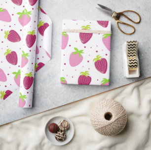 Regalo Papel de envolvimiento de fresa de 30 pulgadas x 6