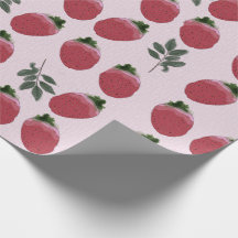 Papel de envolvimiento de fresa de color de agua e