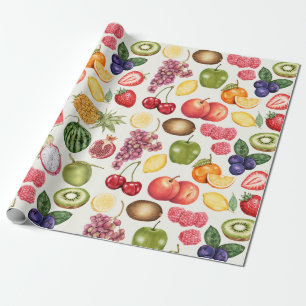 Regalo Papel de envolvimiento de frutas