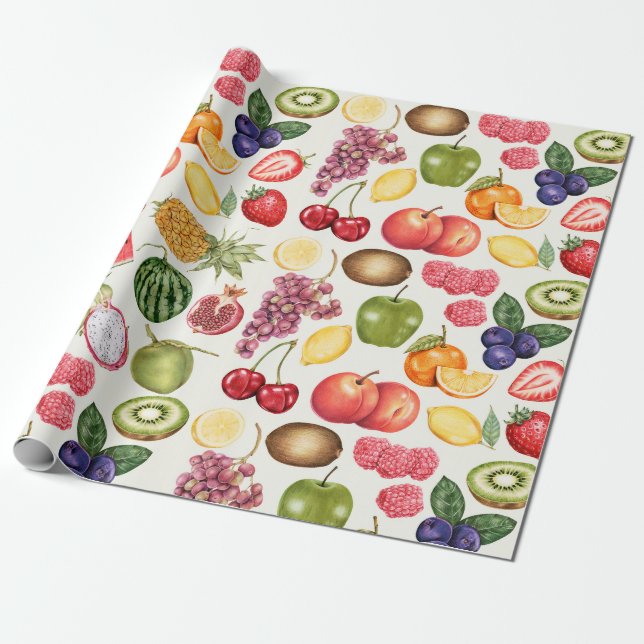 Regalo Papel de envolvimiento de frutas (Desenrollado)