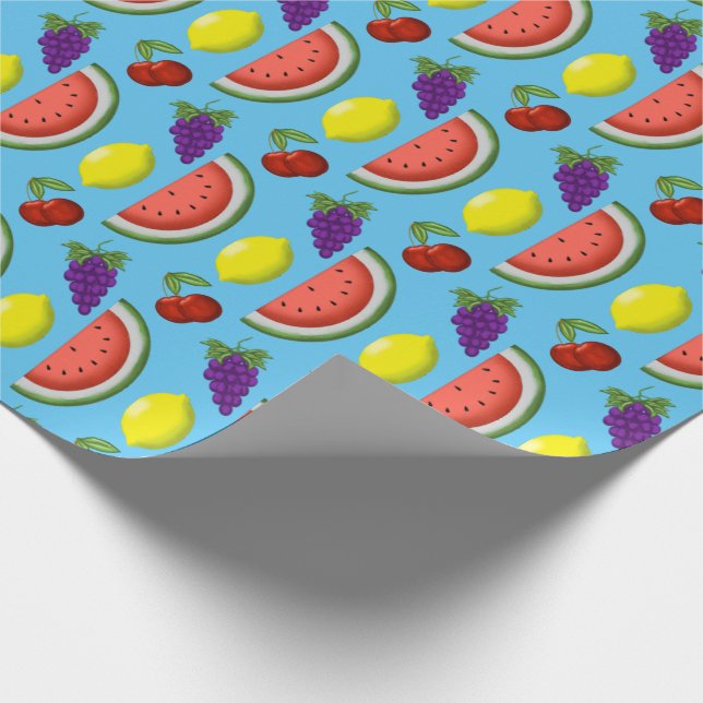 Regalo Papel de envolvimiento de frutas mixtas (Esquina)