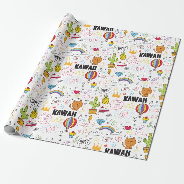 Regalo Papel de envolvimiento de garrapatas (Desenrollado)