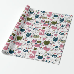 Regalo Papel de envolvimiento de gatos
