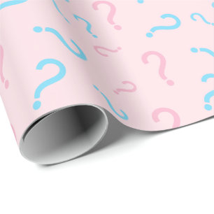 Regalo Papel de envolvimiento de género rosa o azul