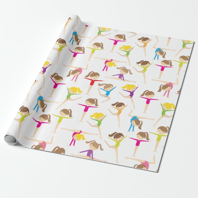 Regalo Papel de envolvimiento de gimnastas cutáneos (Desenrollado)