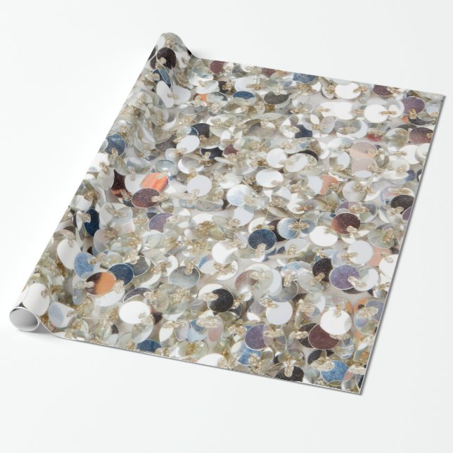 Regalo Papel de envolvimiento de glamour del Purpurina de (Desenrollado)