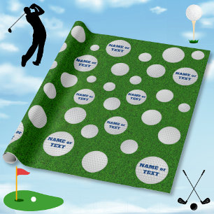 Regalo Papel de envolvimiento de golf personalizado para 