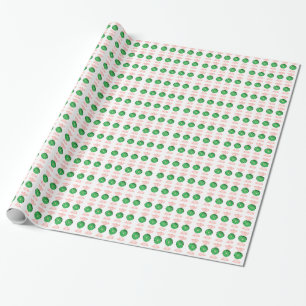 Regalo Papel de envolvimiento de golosinas verdes