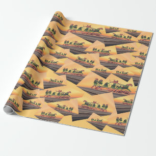 Regalo Papel de envolvimiento de guerreros asirios