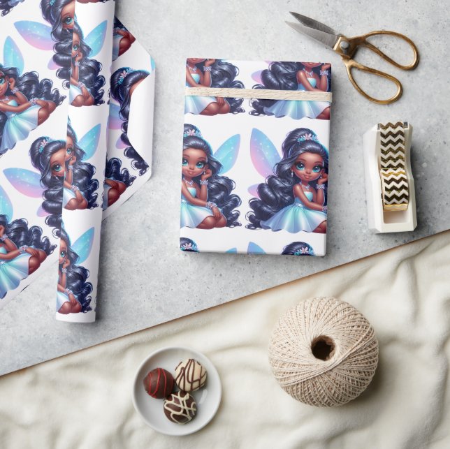 Regalo Papel de envolvimiento de hadas marrones (Artesanía)