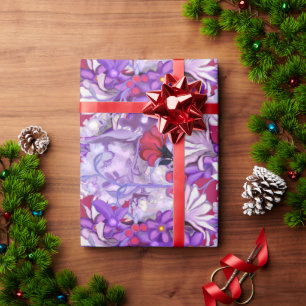 Regalo Papel de envolvimiento de hadas moradas