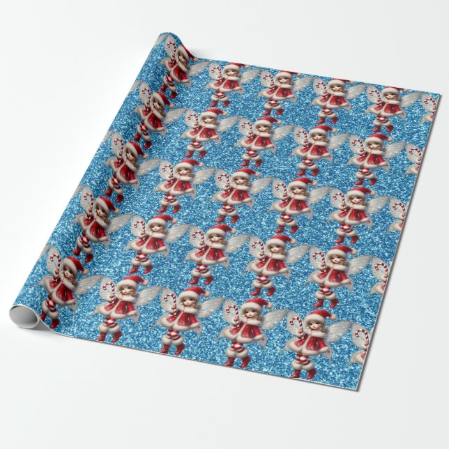 Regalo Papel de envolvimiento de hadas para navidades (Desenrollado)