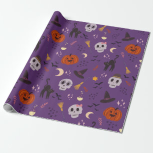 Regalo Papel de envolvimiento de Halloween - Calabazas, c