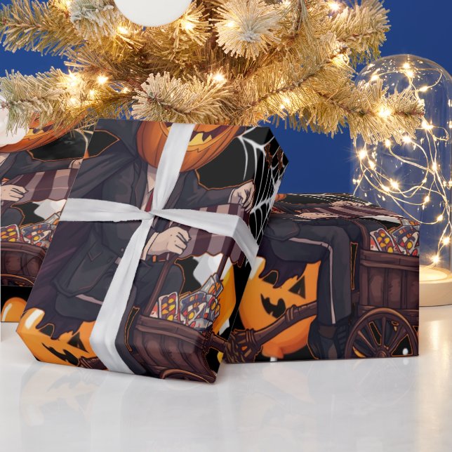 Regalo Papel de envolvimiento de Halloween con temas brut (Vacaciones)