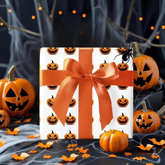 Regalo Papel de envolvimiento de Halloween Spooky Jack-O’ (Subido por el creador)