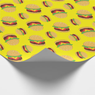 Regalo Papel de envolvimiento de hamburguesa de fiesta de