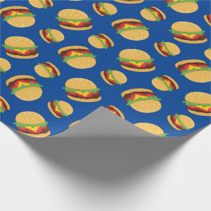 Regalo Papel de envolvimiento de hamburguesa de fiesta de
