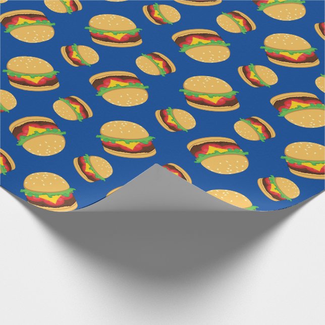 Regalo Papel de envolvimiento de hamburguesa de fiesta de (Esquina)